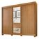 Guarda Roupa Siena 3 Portas Ripado 6 Gavetas 9 Prateleiras Cinamomo-off