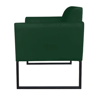 Kit 01 Namoradeira e 02 Poltronas Marisa Suede Base