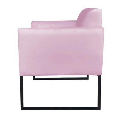 Kit 01 Namoradeira e 02 Poltronas Marisa Suede Base