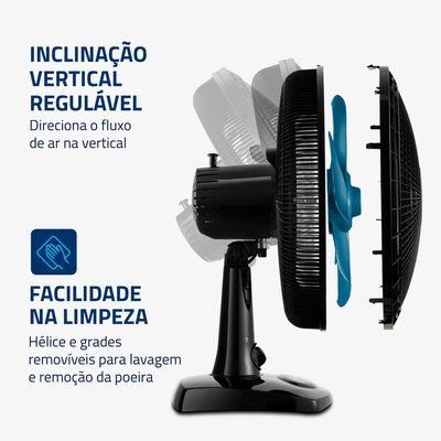 Ventilador de Mesa Mondial - 06 Pás - VSP-30-AP 110