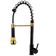 Torneira Cozinha Gourmet Inox Luxo Modelo:agua Fria Bancada Preto Dourad