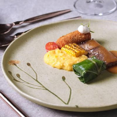 Jogo 6 Pratos Rasos Cerâmica Porto Brasil Cinza 27cm Bio Campestre Mesa Posta Stoneware