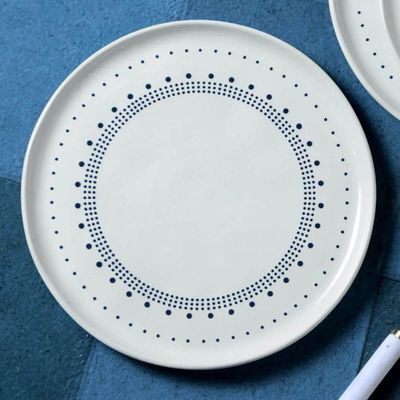 Jogo 4 Pratos Rasos Cerâmica 27,5cm Porto Brasil Louça Artesanal Mesa Posta Bio Astral