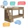 Cama Beliche Infantil Bicama Menino Menina 2,32m Com Escada, Nichos E Gavetas Aveiro Oak