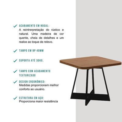 Conjunto Sala De Jantar Seul 4 Cadeiras Carraro