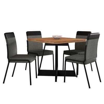 Conjunto Sala De Jantar Seul 4 Cadeiras Carraro