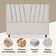 Cabeceira Estofada Solteirão 100 Cm Vivian Em Suede E Frame Azul Marinho
