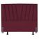 Cabeceira Estofada Solteiro 90 Cm Vivian Em Suede Com Frame Bordo