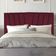 Cabeceira Cama Box Casal 140 Cm Vivian Em Suede Com Frame Bordô