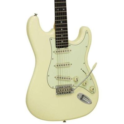Guitarra Aria Stg-62 Vintage White.