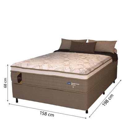 Cama Box Casal Queen Colchão Molas Ensacadas 158x198x68cm