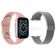Kit 1 Smartwatch W46 S Rosa + 1 Pulseira Extra Prata