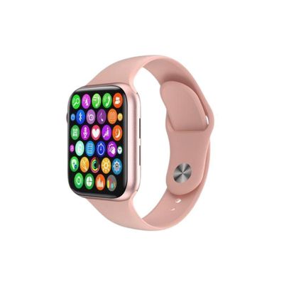 Smartwatch Iwo8 W34s Touch Troca Pulseira Rosa Ios