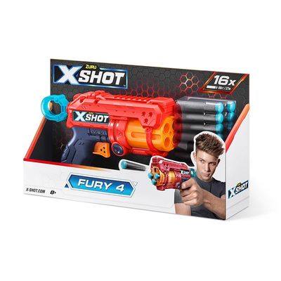 Lançador de Dardos X-Shot - Red - Fury 4