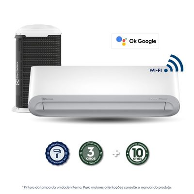 Ar-Condicionado Electrolux Split 24.000 BTUs Color Adapt Quente/Frio com Wi-fi (YI24R/YE24R) 220V