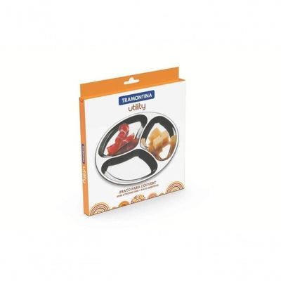 Prato Para Couvert Tramontina Utility Em Aço Inox