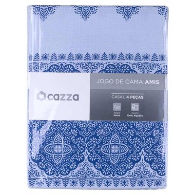 Jogo de Cama Casal Cazza Amis Algodão 3 Peças - Item Sortido