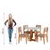 Conjunto Sala De Jantar Mesa Athenas Redonda 4 Cadeiras Santiago Dobuê Madeirado Off White