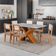 Conjunto De Mesa Sala De Jantar Tampo Com Vidro 1,60m Grécia 6 Cadeiras Santiago Dobuê Madeirado Off White
