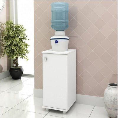 Balcão com Prateleira Branco Tecno Mobili