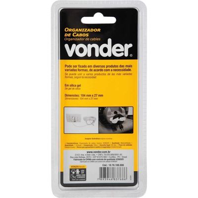 Organizador De Cabos Branco Vonder