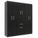 Guarda Roupas New Marbela 07 Portas E 01 Gaveta - Black Black