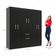 Guarda Roupas New Marbela 07 Portas E 01 Gaveta - Black Black