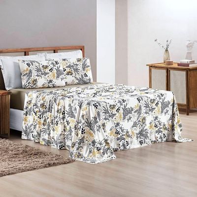 Jogo De Cama Malha King Quality 04 Peças - Blossom