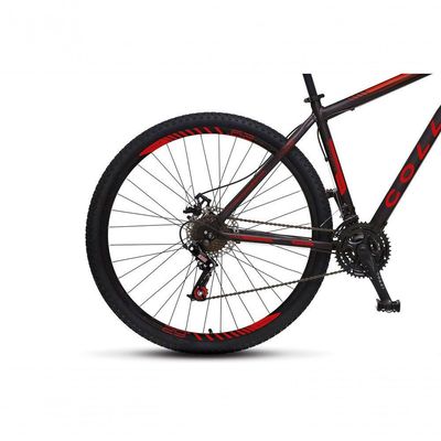 Bicicleta Athena Aro 29 Em Aço Com 21 Marchas Colli Preto Fosco/vermelho