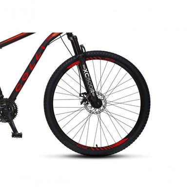 Bicicleta Athena Aro 29 Em Aço Com 21 Marchas Colli Preto Fosco/vermelho