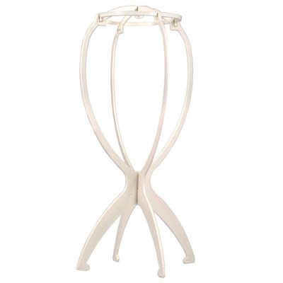 Kit 5 Suporte Dobrável Plástico Para Descansar Peruca Wigs Guardar E Secar Lace Chapéu Expositor Cor:branco