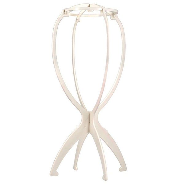 Kit 5 Suporte Dobrável Plástico Para Descansar Peruca Wigs Guardar E Secar Lace Chapéu Expositor Cor:branco