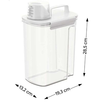 Kit 6 Dispensers Medidor New Retro 3,9l Porta Sabão Amaciante Organizador Lavanderia Área de serviço