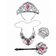 Kit Fantasia Infantil Princesa Coroa Varinha E Acessórios Joia Flor