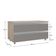 Gabinete Banheiro Rodinhas Joia 80cm 02 Gavetas Madeirado Cinza