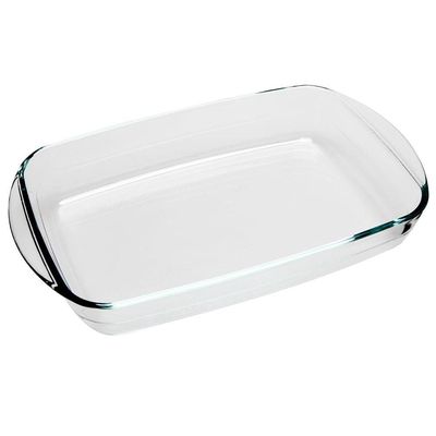 Assadeira Retangular Dynasty em Borossilicato 3,6L Transparente
