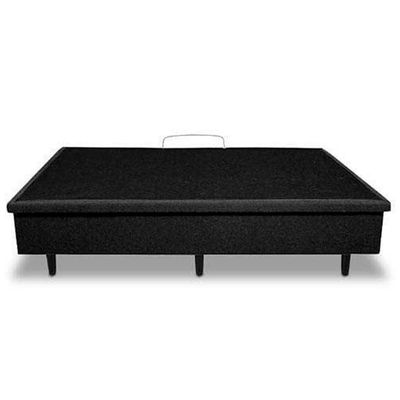 Colchão de Casal Turquia com Molas Ensacadas e Pillow Inn Biflex + Box MGA Lift Cotton com Baú e Pistão à Gás Branco/Grafite/Preto