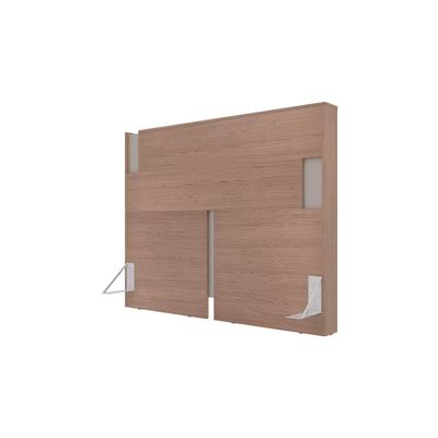 Guarda Roupa Bartira Diplomata com 7 Portas e 6 Gavetas Cômoda Diplomata com 5 Gavetas Cabeceira para Cama Box Casal e Queen Diplomata Avelã/Capuccino