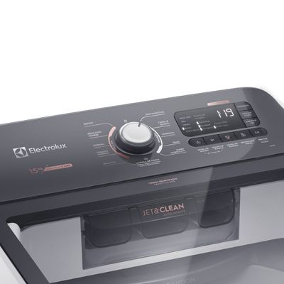 Máquina de Lavar 15kg Electrolux Premium Care com Cesto Inox. Jet&Clean e Time Control (LEC15) 220V