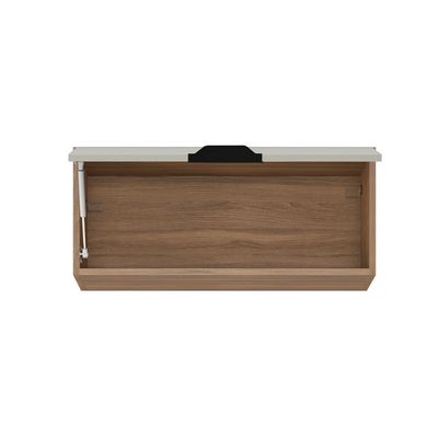 Armário de Geladeira Demóbile Firenze com 1 Porta Basculante Amêndola/Nude Prime TX Amêndola/Nude Prime TX