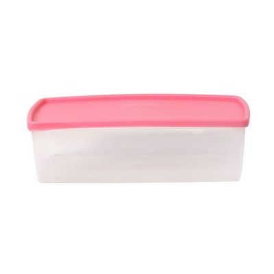 Pote Hermético Retangular 1,4l Plasvale Rosa