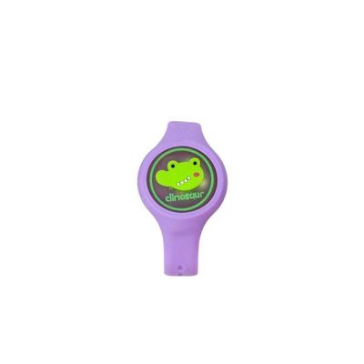 Pulseira Relogio Infantil Anti Mosquito Repelente Figurinhas Roxo