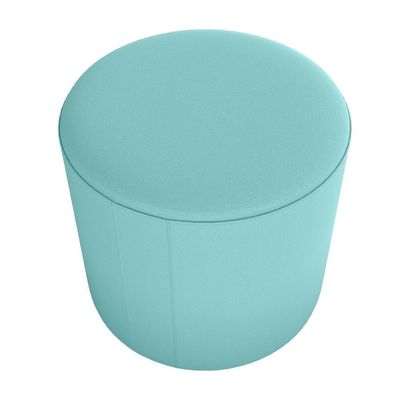 Puff Redondo Copenhage 43cm Veludo Deluxe Milani Store Verde