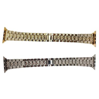 Pulseira Smartwatch Kit 2 Pulseiras Luxo Pedra Strass Aço