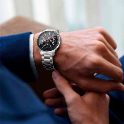 Pulseira Relogio Smartwatch Smartband Aço Inox 3 Elos
