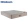 Cama Box Casal Suede Bipartido + Colchão Ortobom Airtech Molas Ensacadas 65x138x188 Bege
