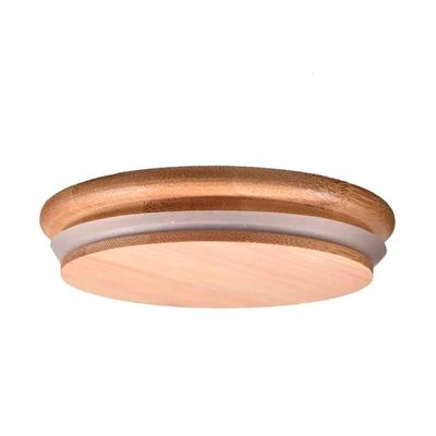 Pote Redondo de Vidro com Tampa de Bambu 1,5 Litros Kenya