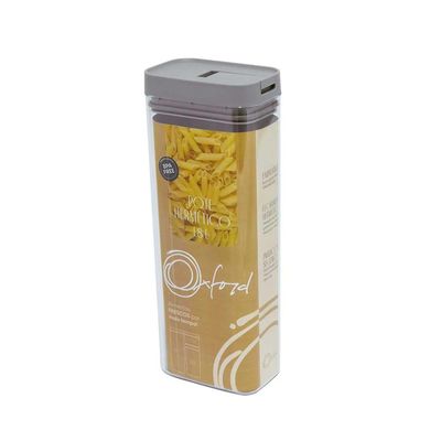 Pote Hermético de Acrílico Retangular Oxford Grey 1,8L