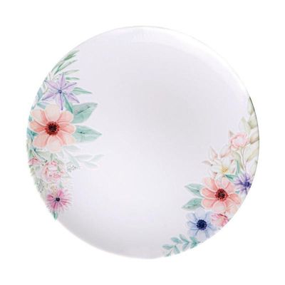 Prato Raso Tramontina Floratta 28cm Porcelana Decorada