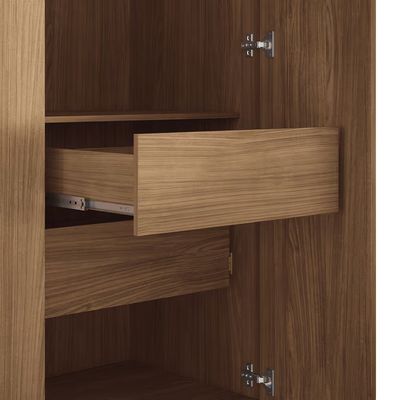Guarda-Roupa Casal Master New com 8 Portas 4 Gavetas e 10 Prateleiras 238,8cm de largura Santos Andirá Jatobá